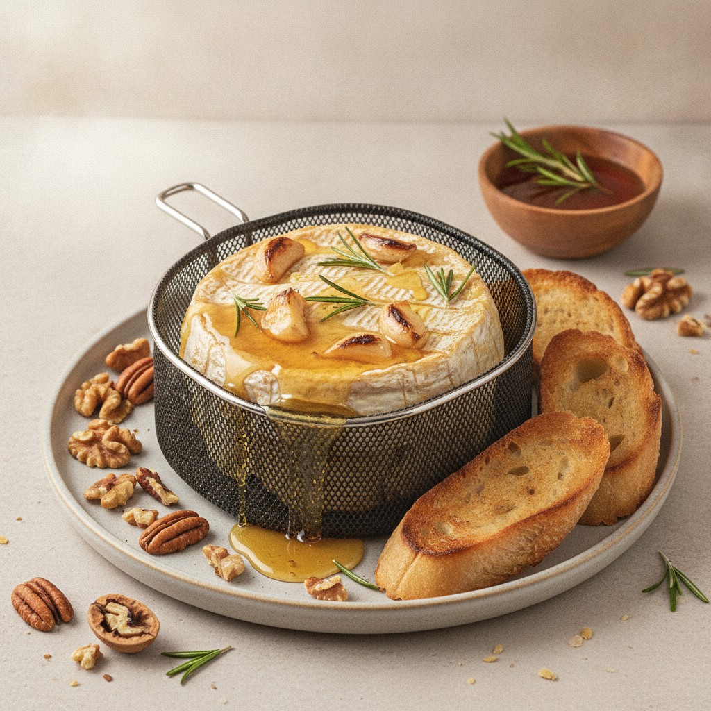 Camembert Rôti à l'Air Fryer : Fondant en 8 Minutes, Parfait pour l'Apéritif