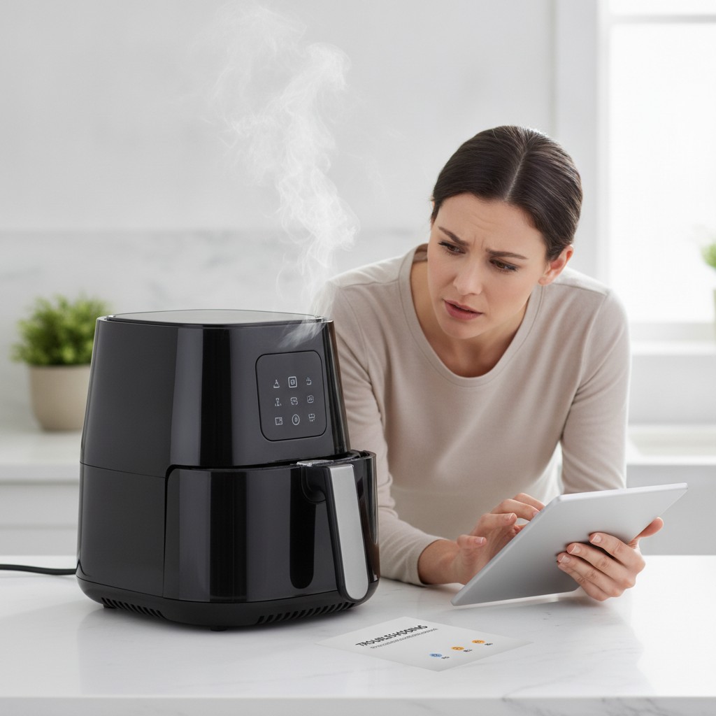 Pourquoi ma friteuse sans huile fume-t-elle ? 7 causes et solutions