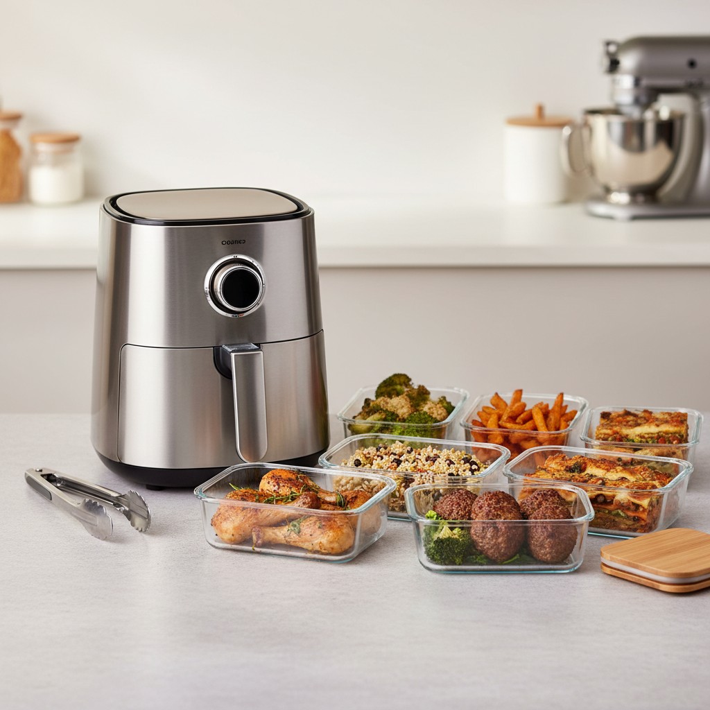 Batch Cooking à l'Air Fryer : Guide Complet pour Préparer les Repas de la Semaine