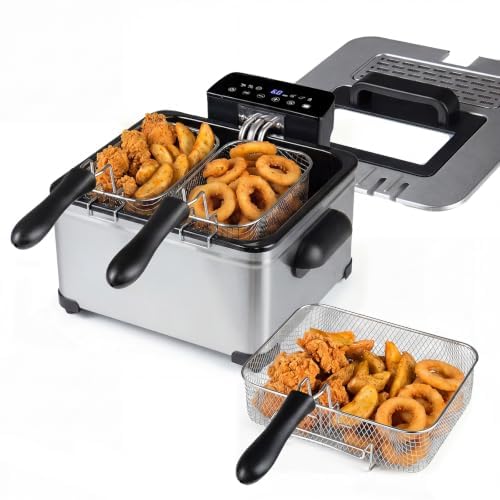 LIFEZEAL Friteuse Électrique 5L Inox